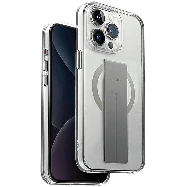 Etui UNIQ Heldro Mag Magclick Charging na iPhone 15 Pro - przezroczyst