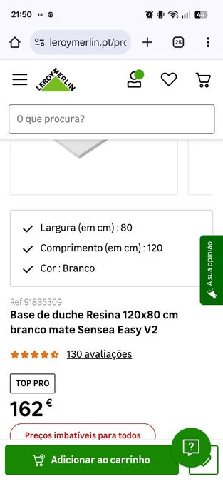 vendo base de duche com resguardo