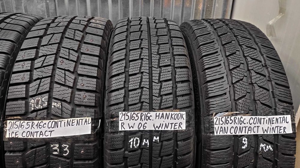 Шини - одиночки 215/65R16C Bridgestone. 9-10мм. Зима с