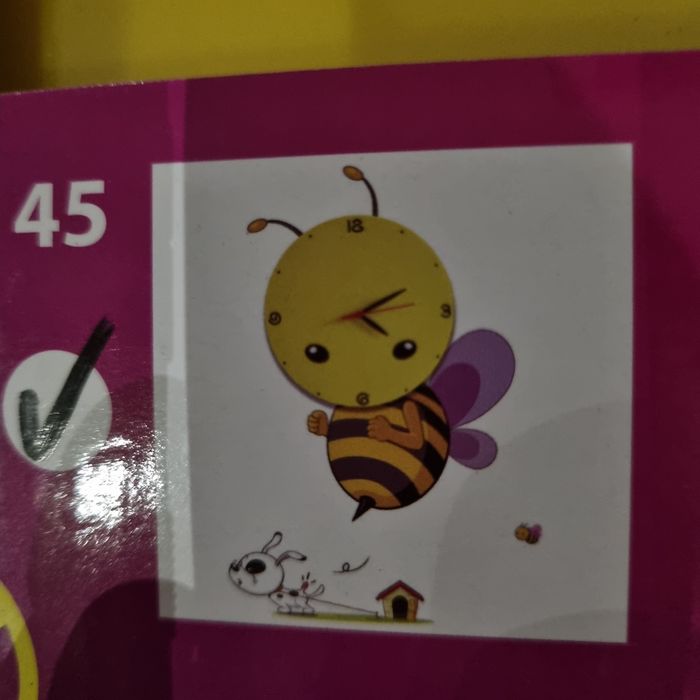 Zegar dziecięcy  lampka nocna