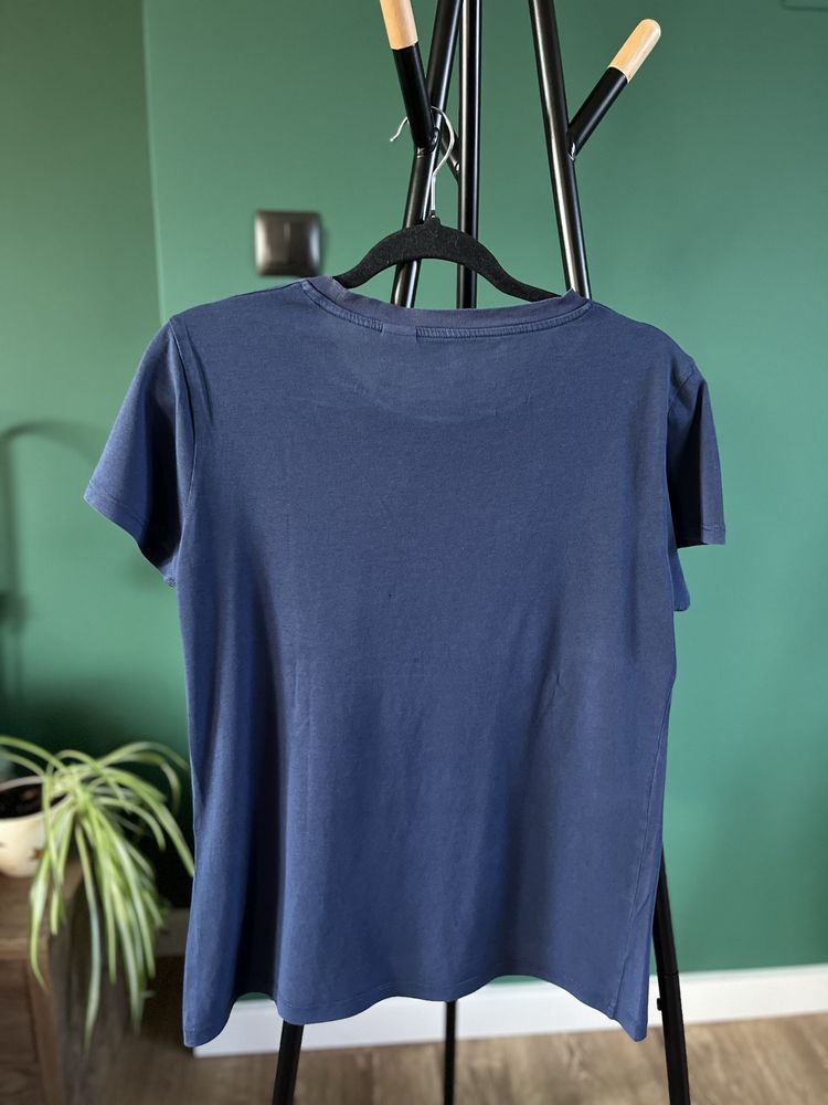 Bluzka t-shirt Levis granat bawełna cotton