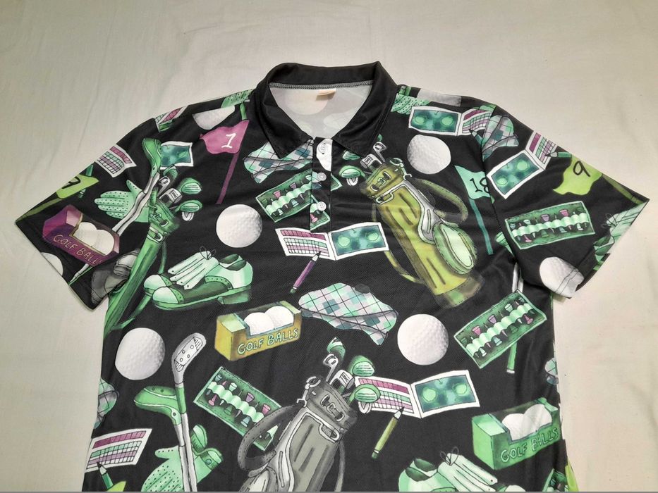 футболкa поло вінтажна для гри в  гольф - L-XL ,