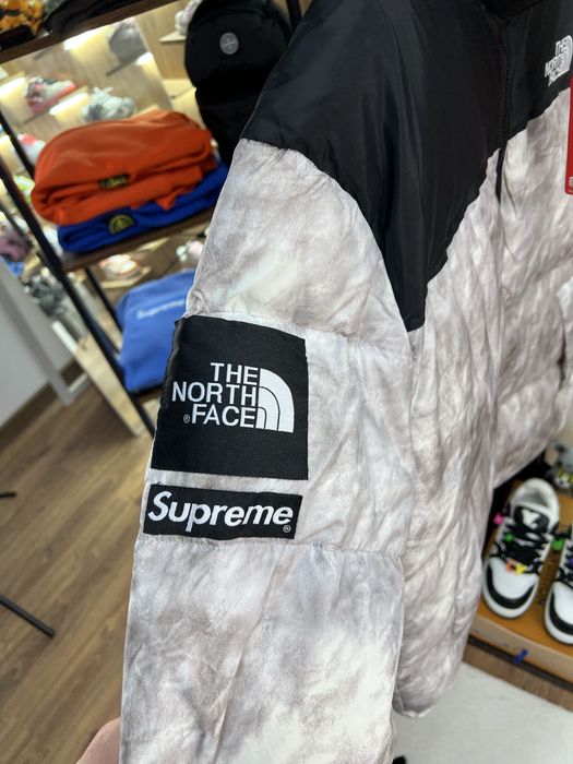 Куртка Supreme x The North Face Nuptse Paper-Print