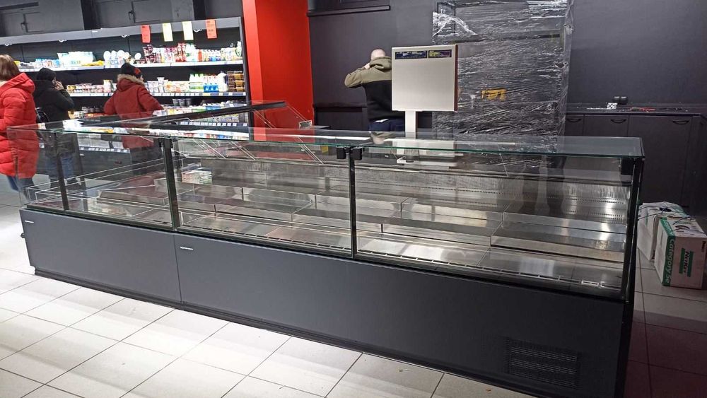 Холодильна вітрина гастрономічна напольна в наявності на складі графіт