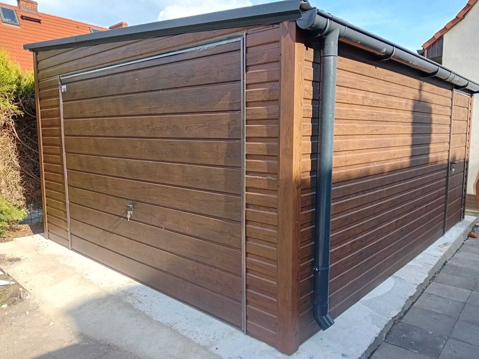 Garaż blaszany 4x6, blaszak na samochód, magazyn blaszany, hala