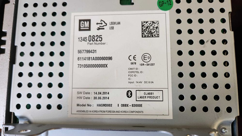 Radio samochodowe opel astra j IV 4