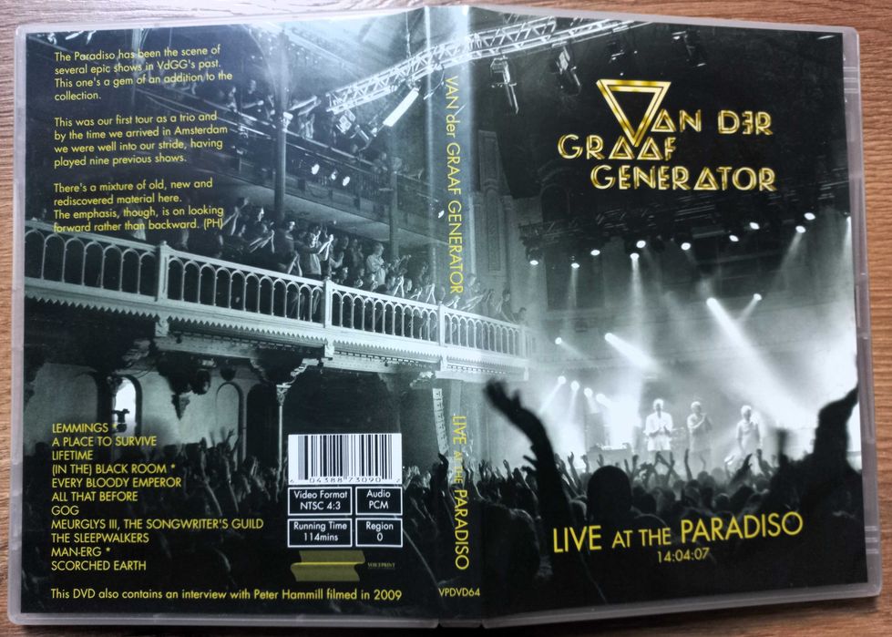 Van der Graaf Generator Live at Paradiso