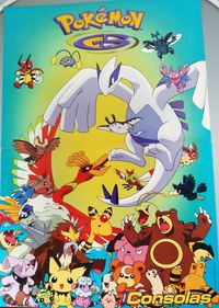 Poster do jogo Pokémon Gold e Silver (Multi Consolas)