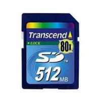 Быстрая Карта памяти для фотиков Transcend Secure Digital 80x 512Mb