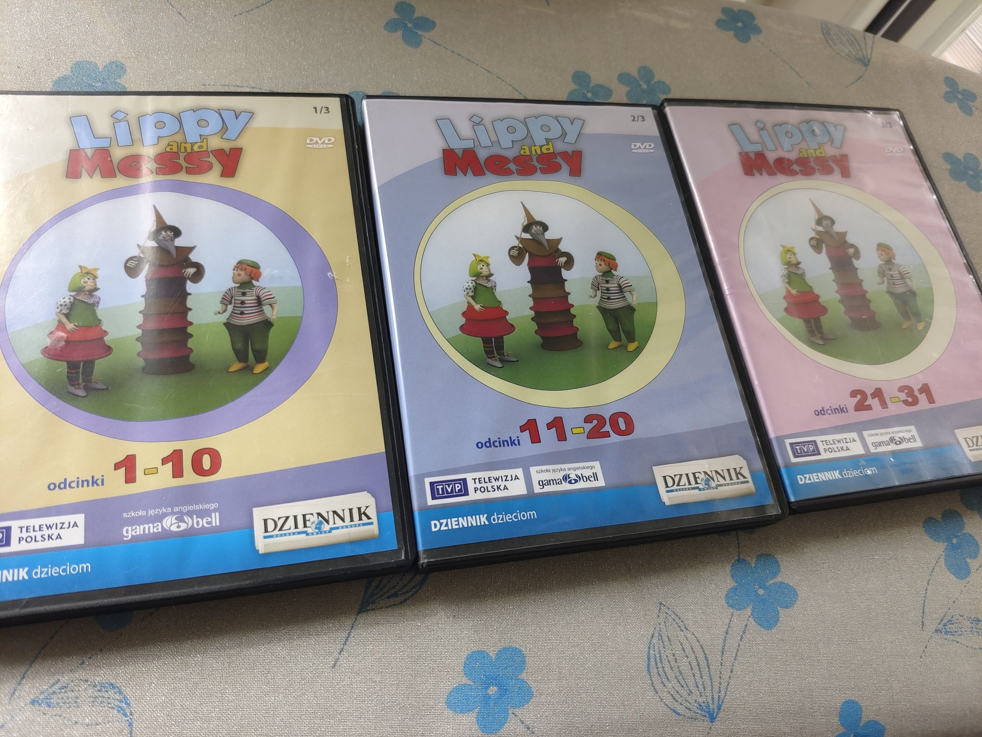 Komplet DVD do nauki angielskiego 3 płyty Lippy and Messy