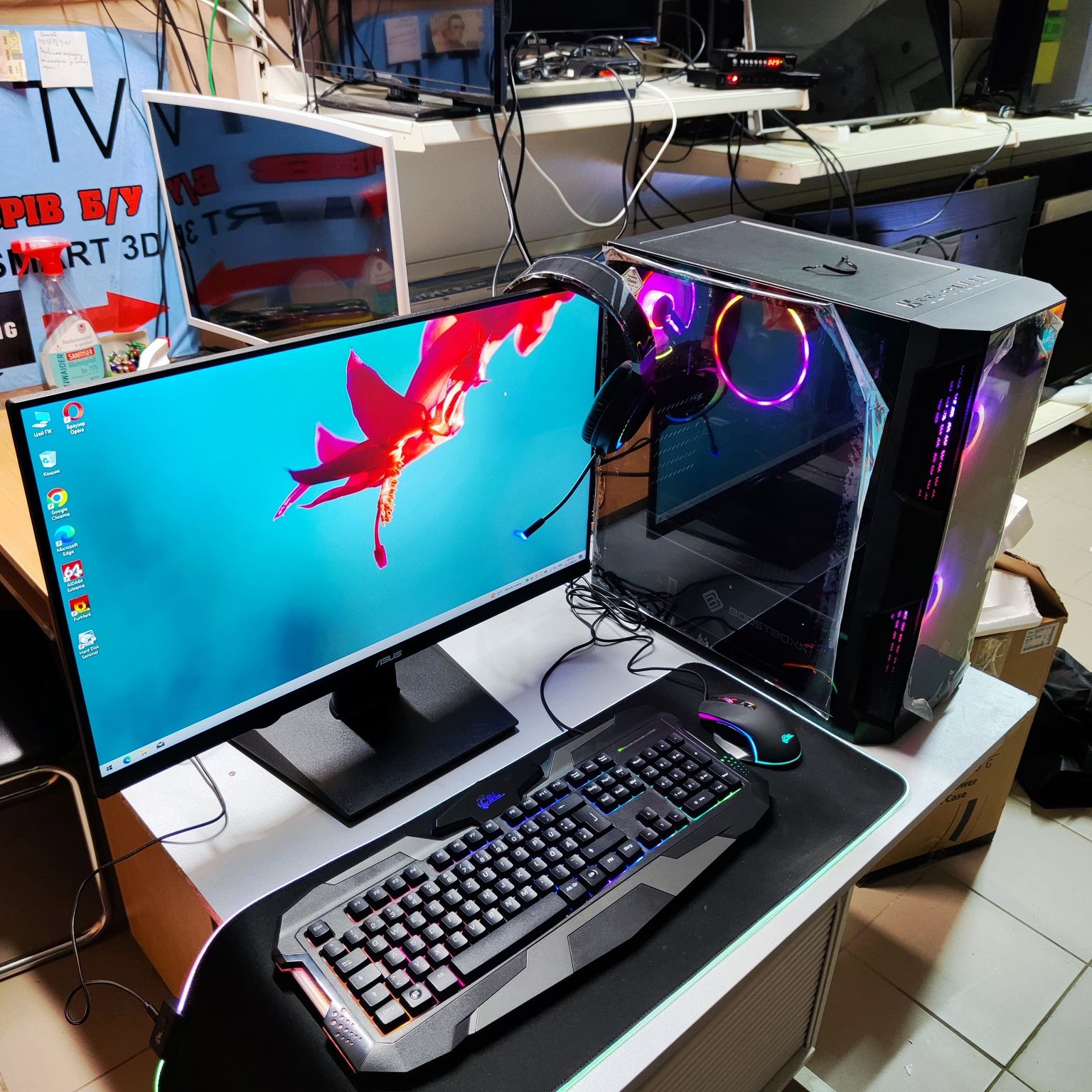 Ігровий комп'ютер Ryzen 7 5700g,16Gb, SSD 1Tb