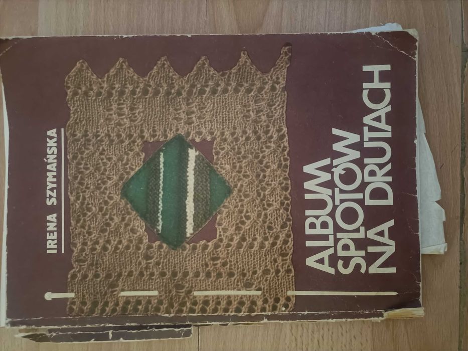 Irena Szymańska Album splotów na drutach książka