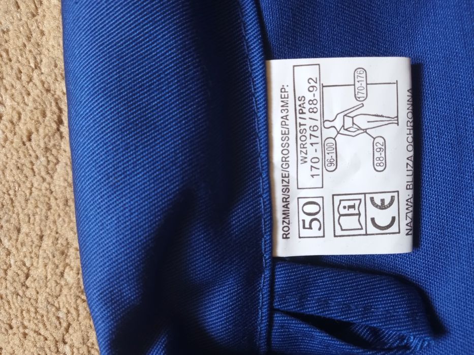 Komplet ogrodniczki + bluza ochronna nowa marki Max Popular r. 50