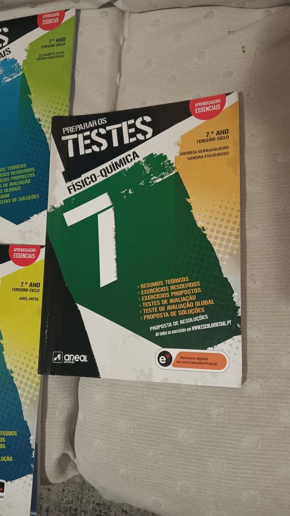 Livro de exercícios "Prepara os Testes" 7° Ano