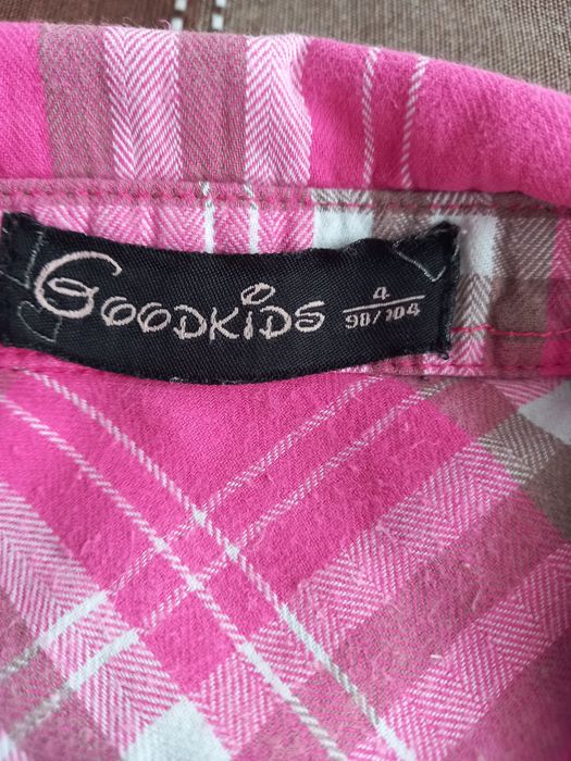 Koszule dziewczęce w kratkę, H&M i in. Rozmiar 98-104 Zestaw