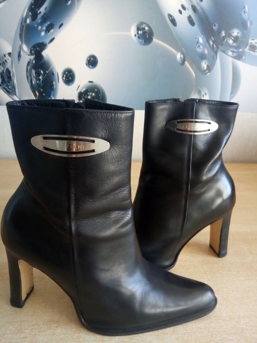 Ботильоны "FELIZINI" Италия. кожа, черные, 37 размер.