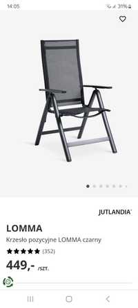 Krzesło ogrodowe aluminiowe LOMMA JYSK