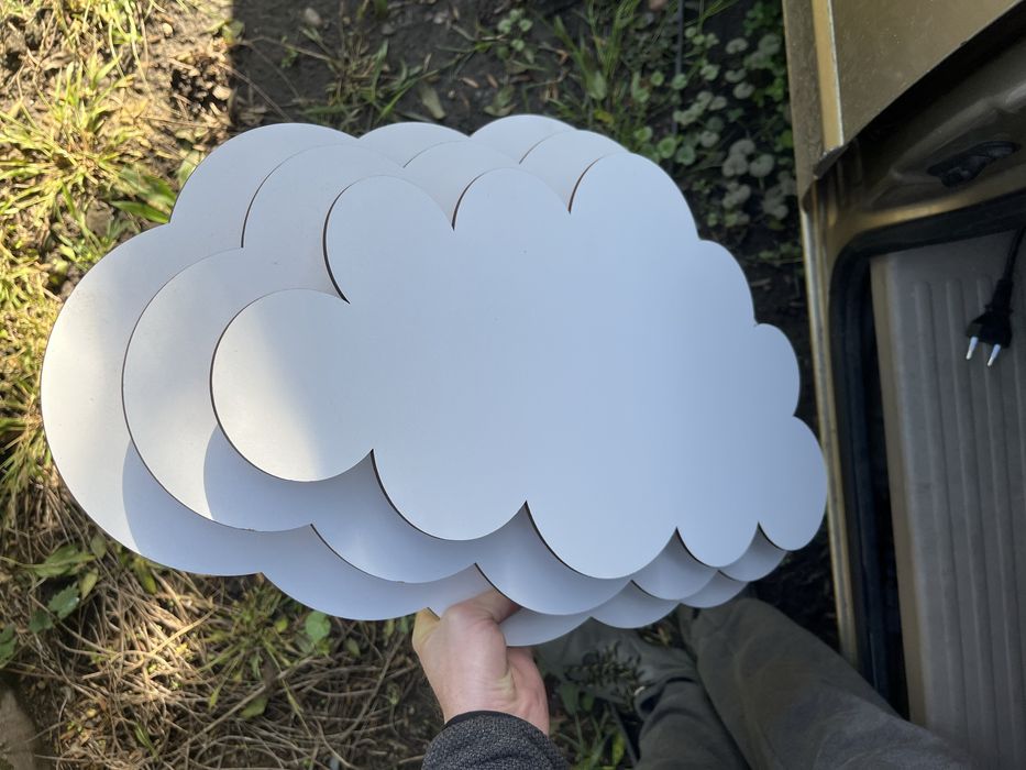 Lampa chmurka ścienna dziecięca kinkiet do pokoju dziecka nocna oprawa