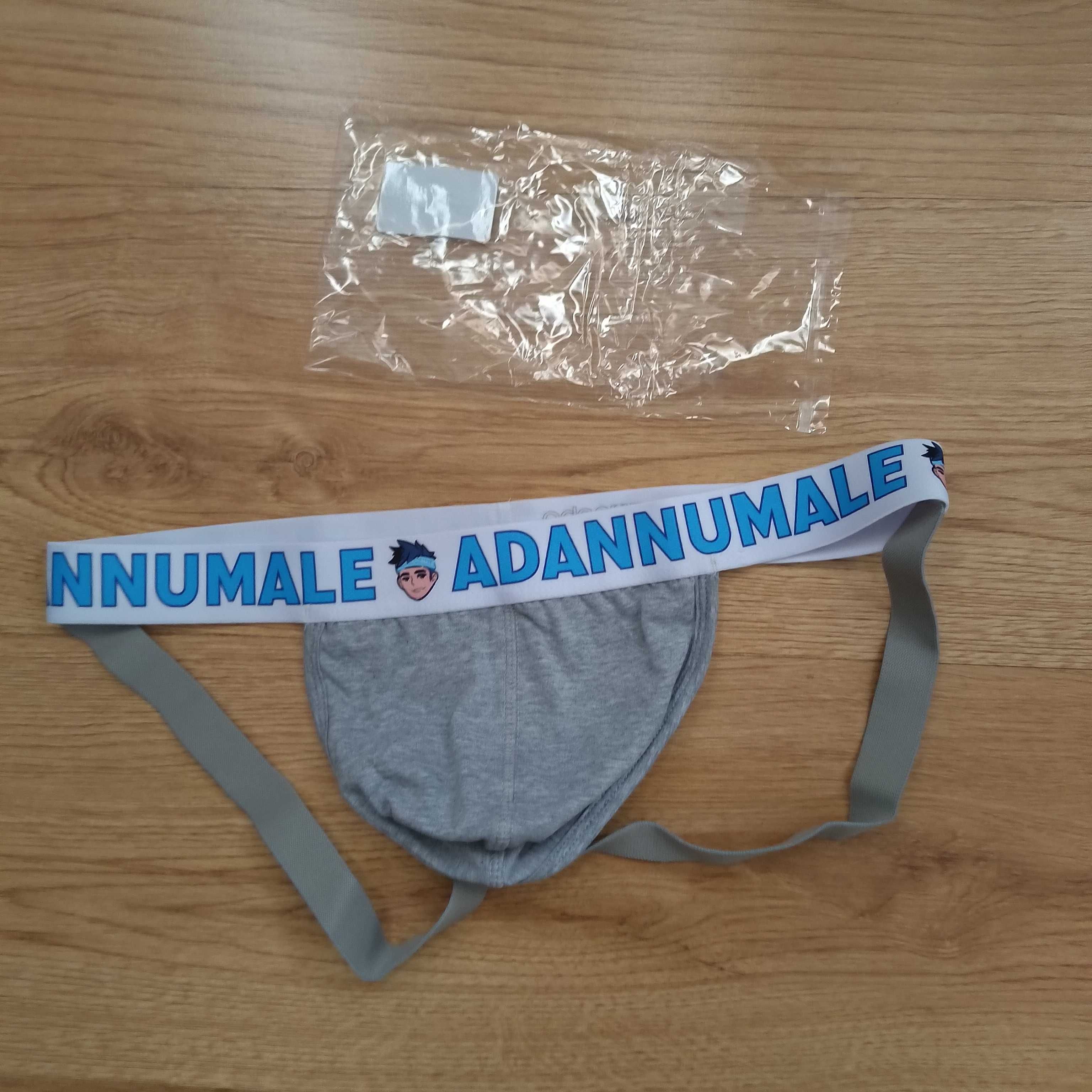 Sexowne majtki jockstraps adannu XL szare