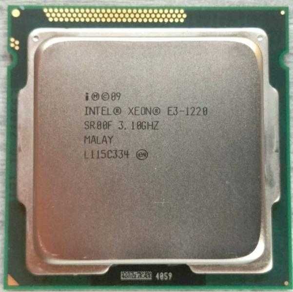 Процессор LGA1155 Intel Xeon E3 1220 4x3.10-3.40GHz 6m Cashe 95W
