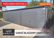 Garaże Blaszane - Grafit -|WIELOSTANOWISKOWE|Blaszak-Garaż   - ESSTAL*