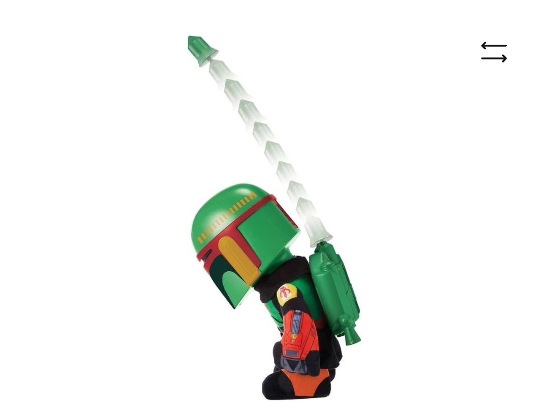 Peluche Boba Fett do star wars com sons e Lançador