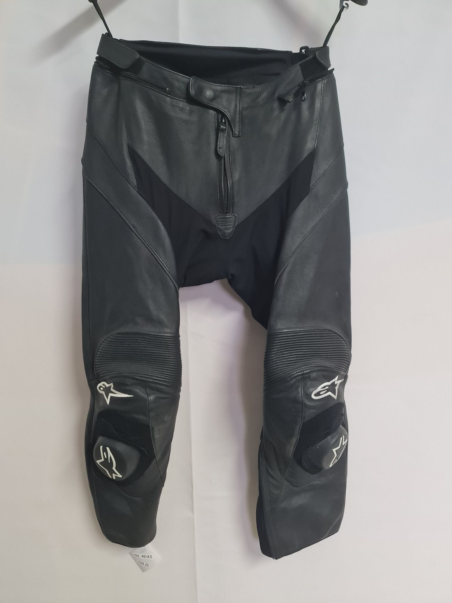 Spodnie motocyklowe skórzane Alpinestars rozm 46 / XS slidery