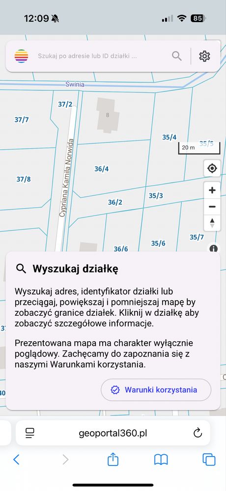 Działka 825 m2 Zamość