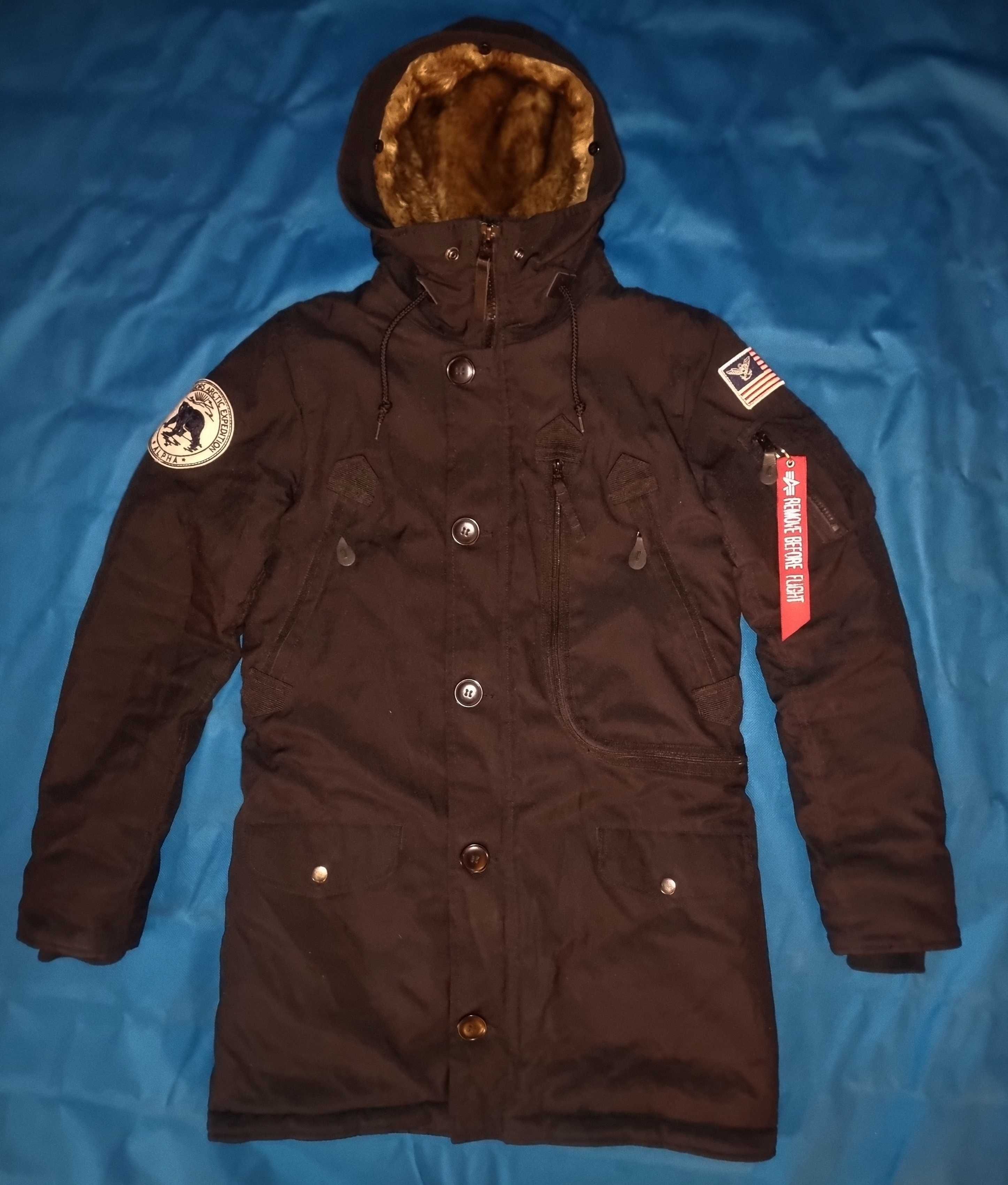Alpha Industries N-3B Arctic Polar Jacket Parka Kurtka Zimowa Damska S