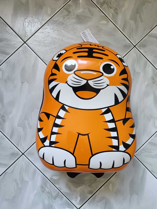 NOWA Walizka dziecięca na kółkach Tygrys z wysuwaną rączką poliwęglan