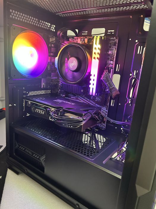 Komputer Gamingowy: 1TB SSD/16GB DDR4/Ryzen 5 5500-3,5GHz/W.11/RTX 8GB