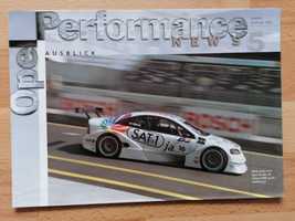 Prospekt/plakat OPEL Motorsport Astra G DTM OPC Performance.