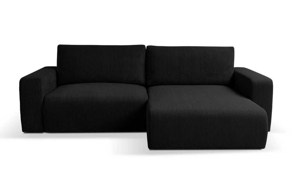 Tapicerowany narożnik GUSTO sztruks + pojemnik + funkcja spania