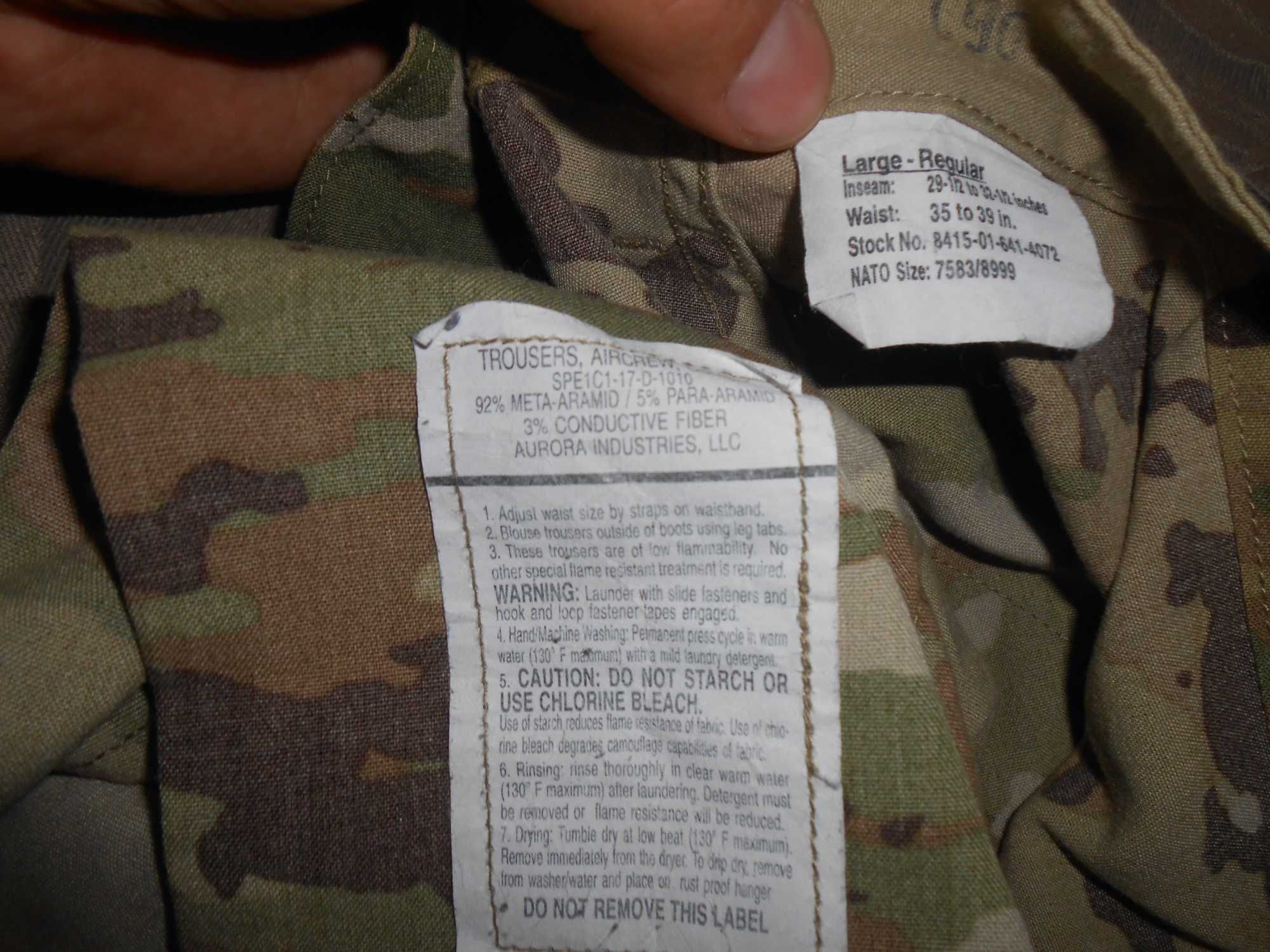 Продам вогнестійку уніформу армії США  Aircrew Combat Uniform Multicam