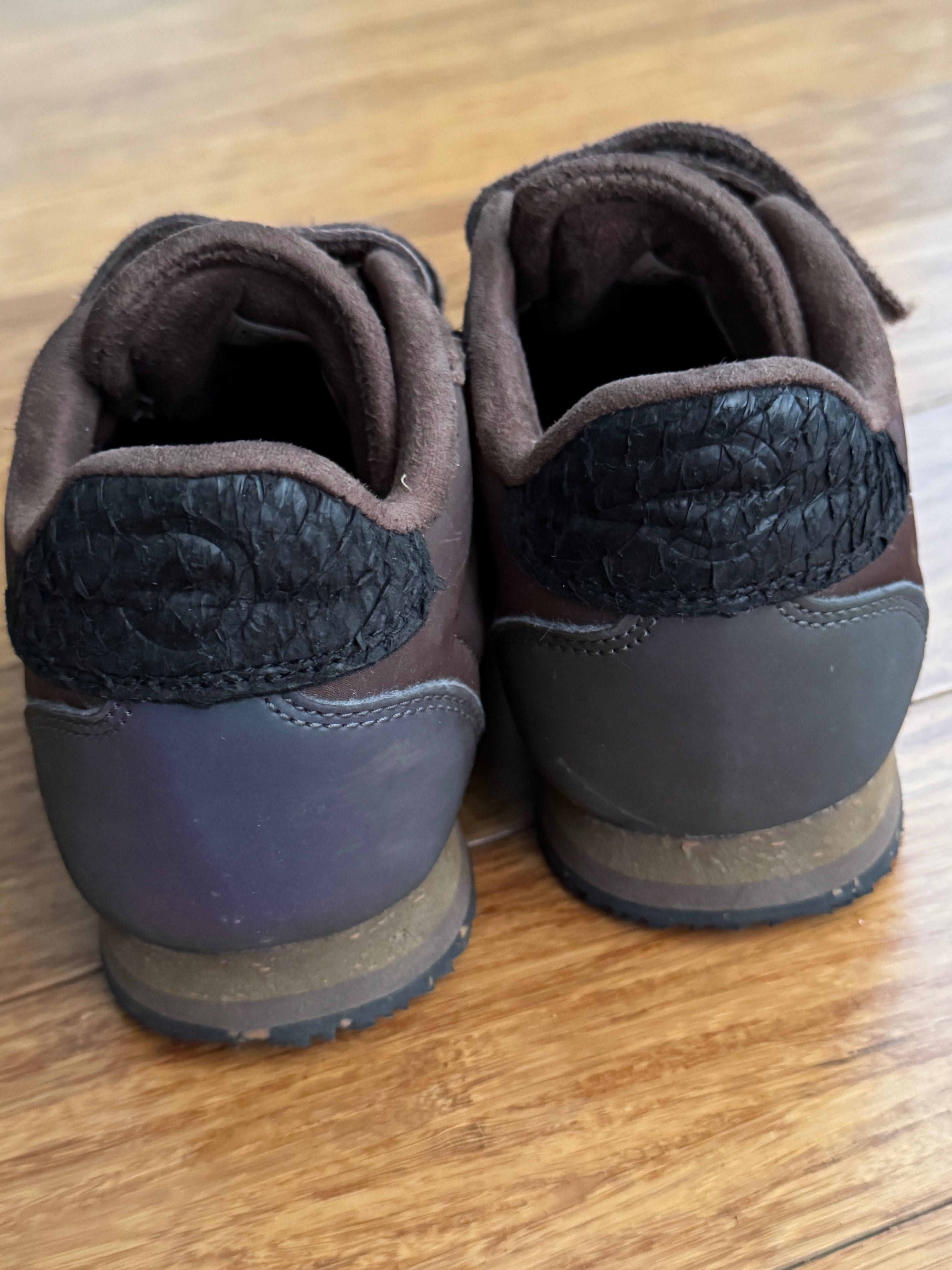 Sprzedam brązowe buty Wooden na rzepy, rozmiar 32 - tylko 40 zł!