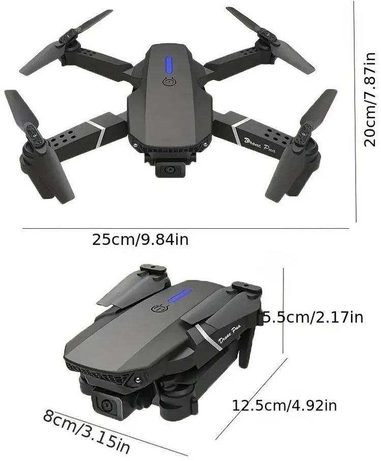 Dron E88 z kamerą 1080p