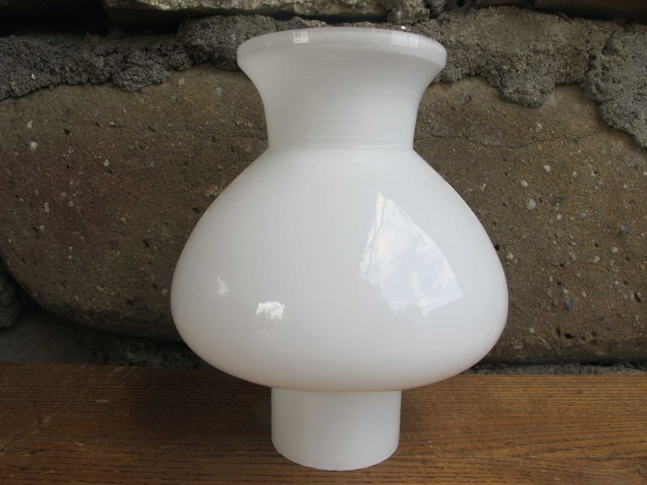 Szklany klosz do lampy naftowej/elektrycznej_montażowy 47 mm