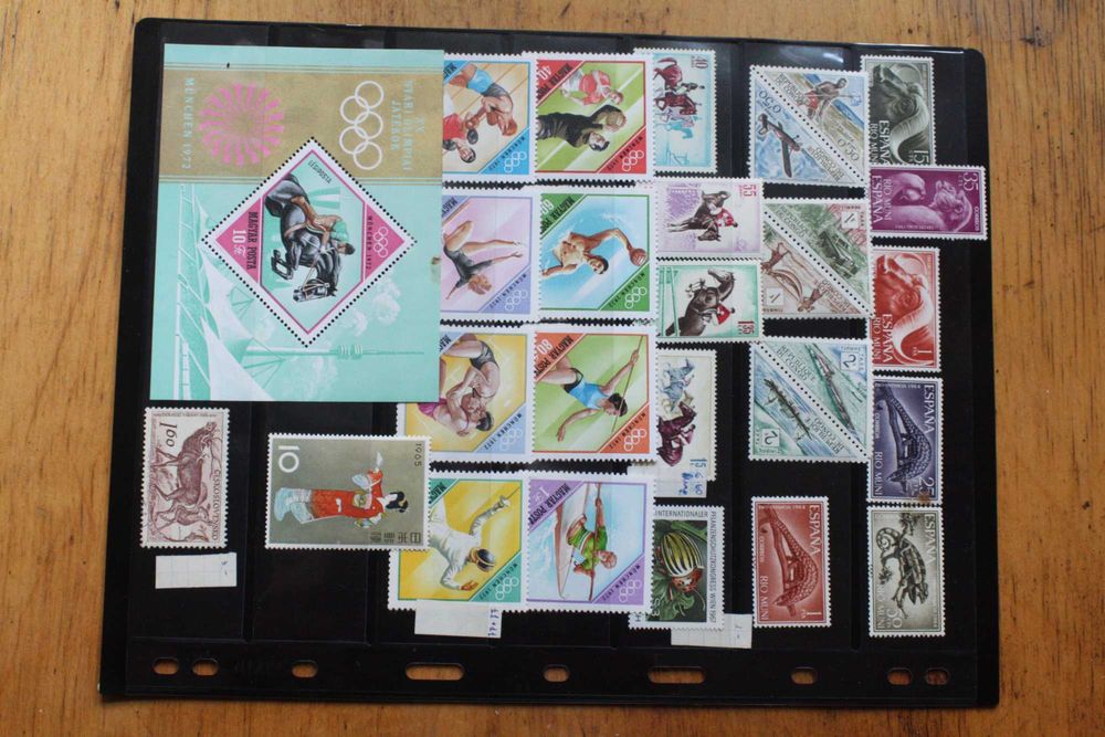 Znaczki zagraniczne nie stemplowane stan idealny. Lata 60-te.