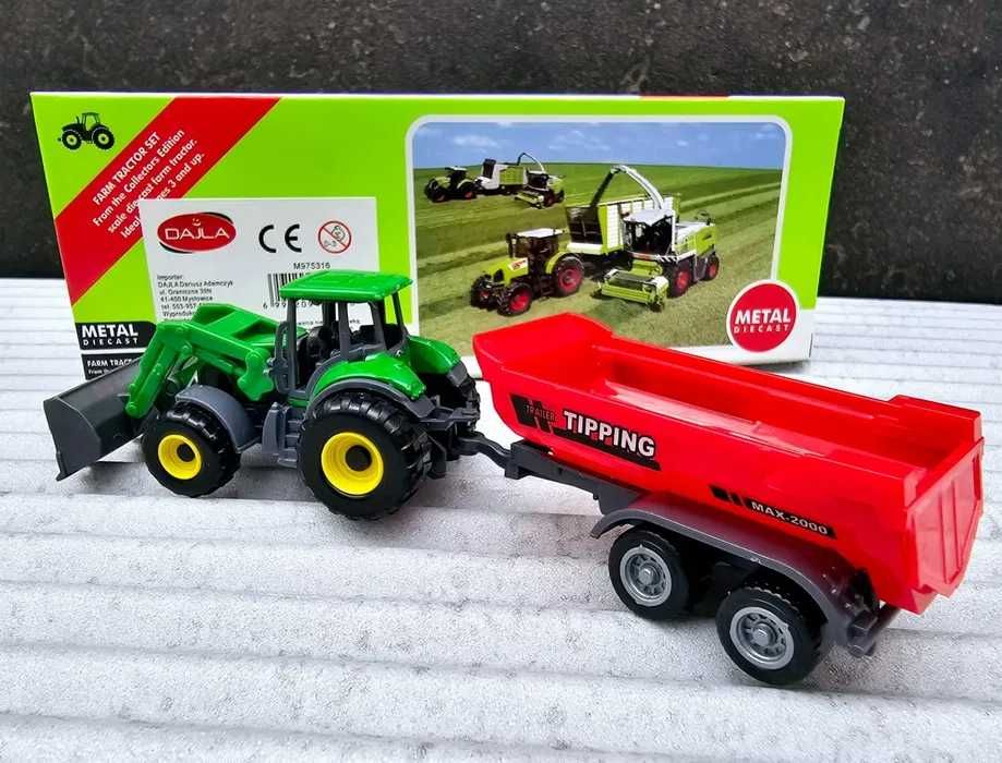 Traktor z przyczepką pojazd rolniczy dla dzieci nowy