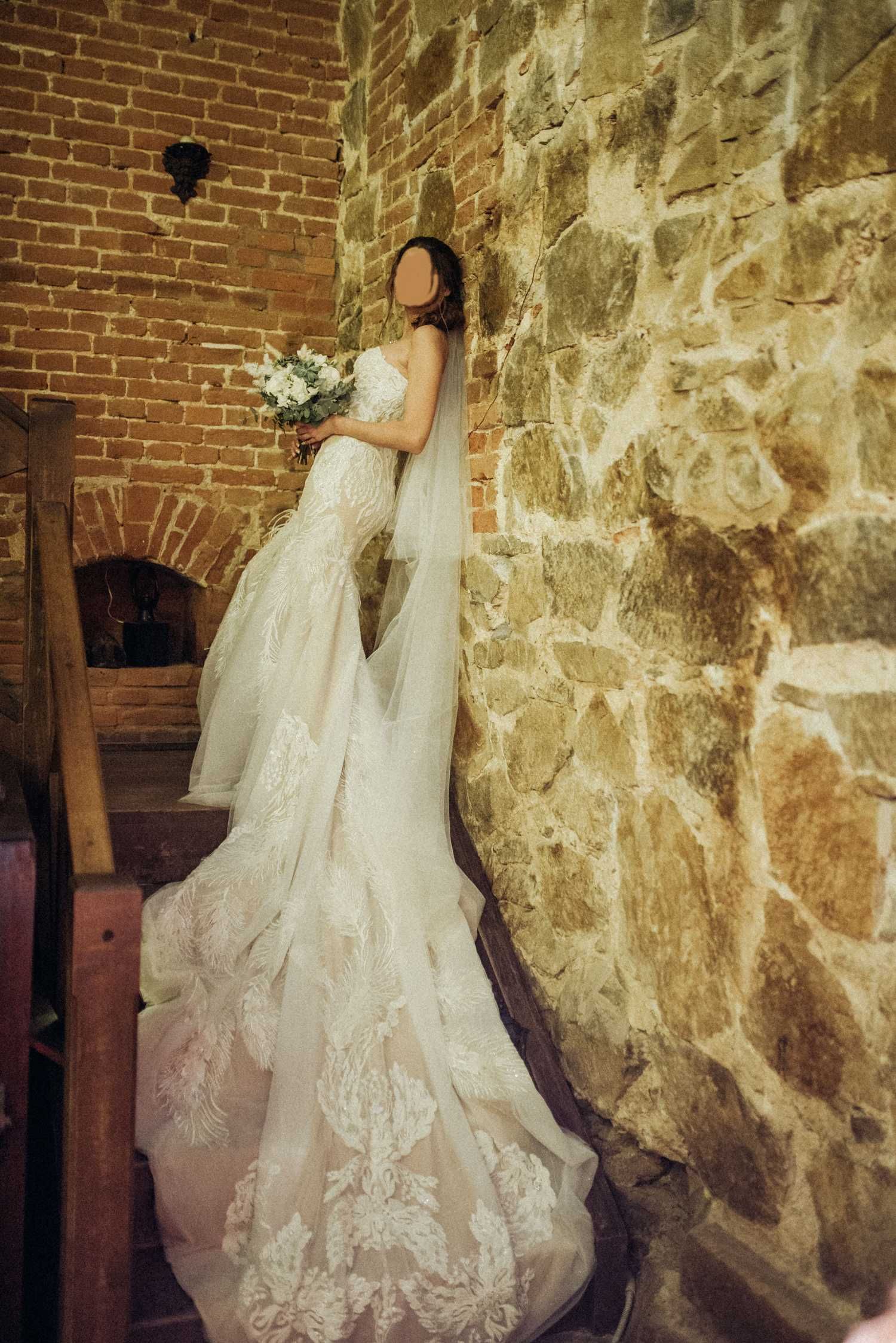 роскошное свадебное платье весільна сукня эксклюзив 10р 38 брендовое