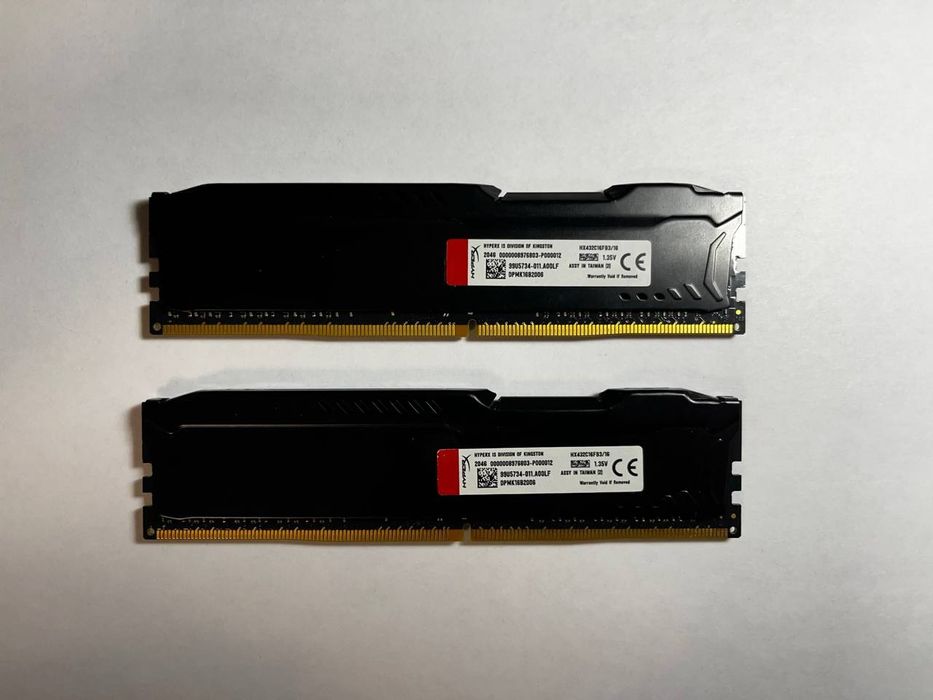 Оперативная память DDR4 16GB (2х8) 3200MHz HyperX Fury