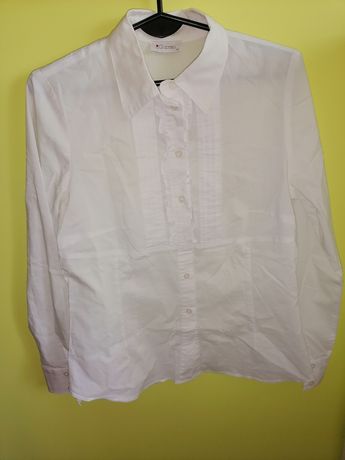 Bluzka koszulowa biała