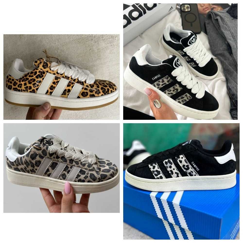 Женские кроссовки Adidas Campus 00s Leopard леопардовые адидас кампус