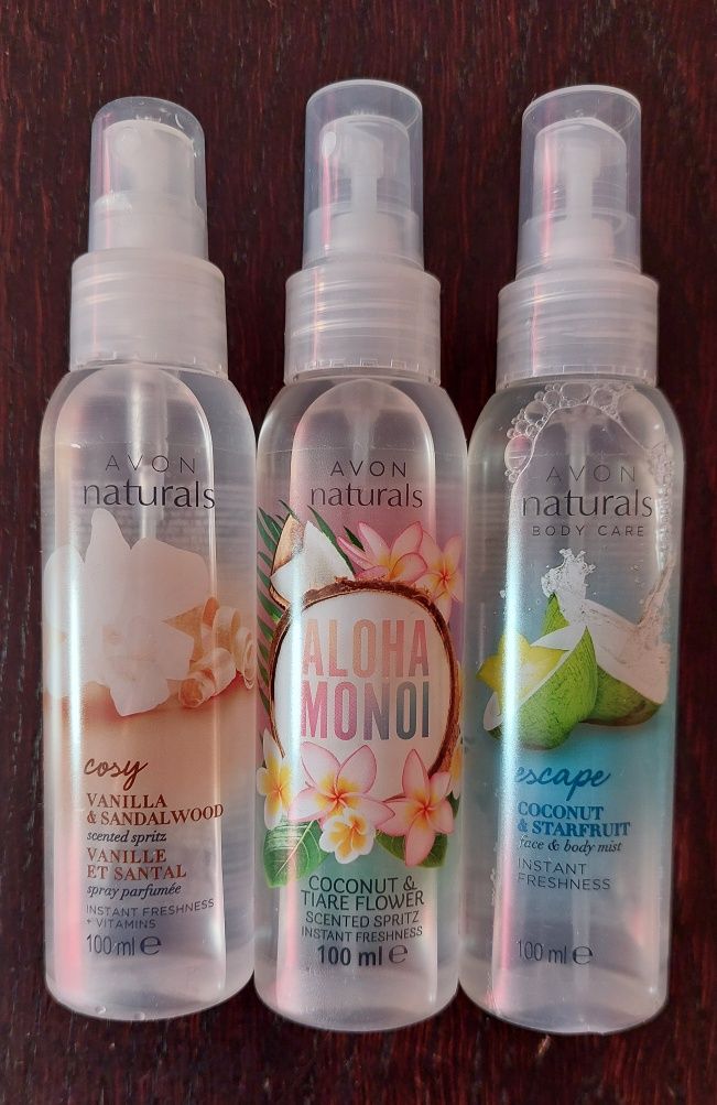 Avon Senses mgiełka ciała wanilia magnolia brzoskwinia lawenda mango