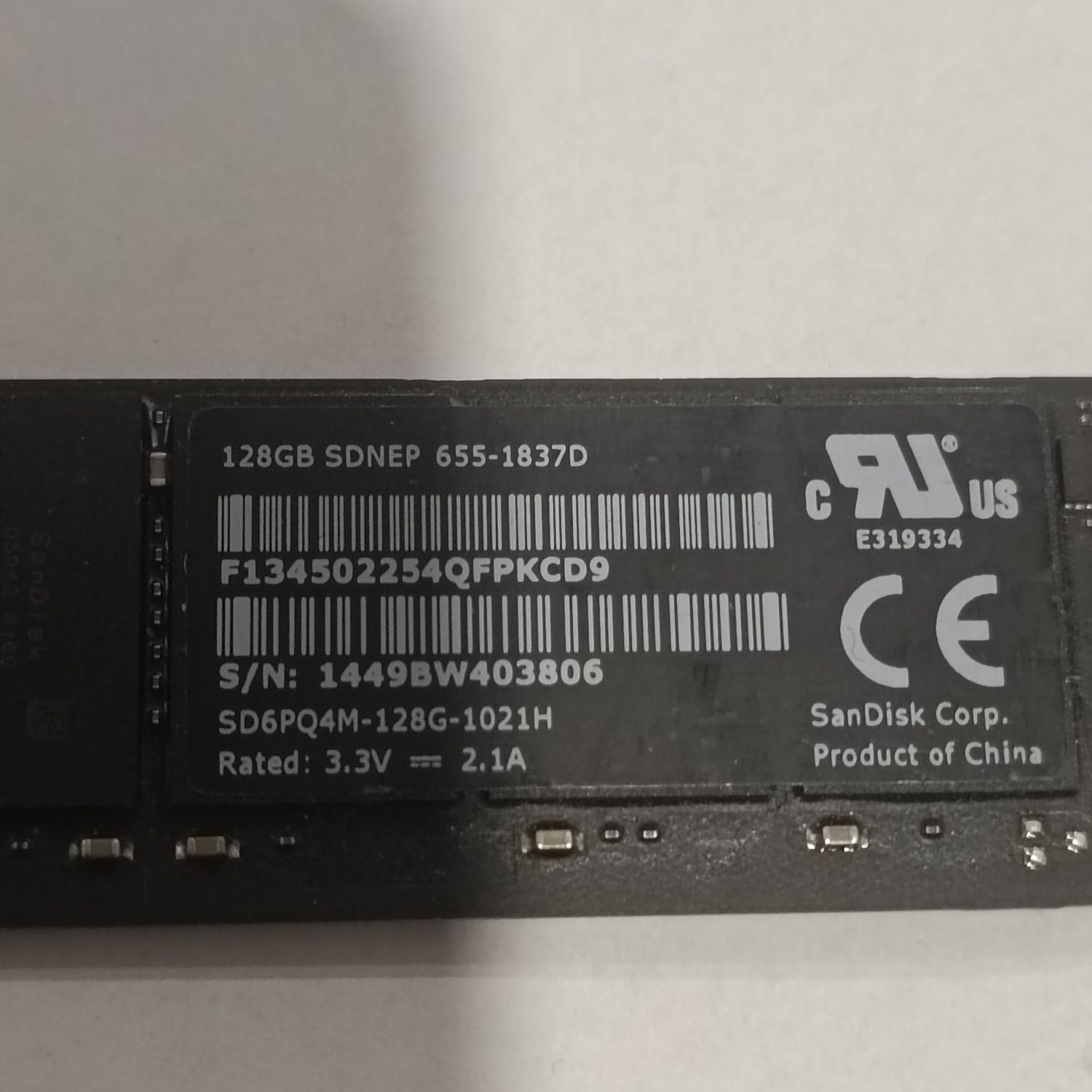 Dysk SSD M2 128GB do MacBook