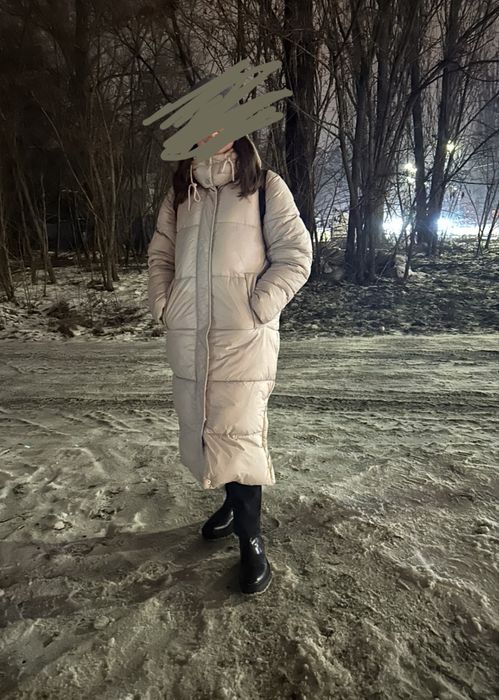 Куртка зимова, довга. Пальто жіноче на зиму