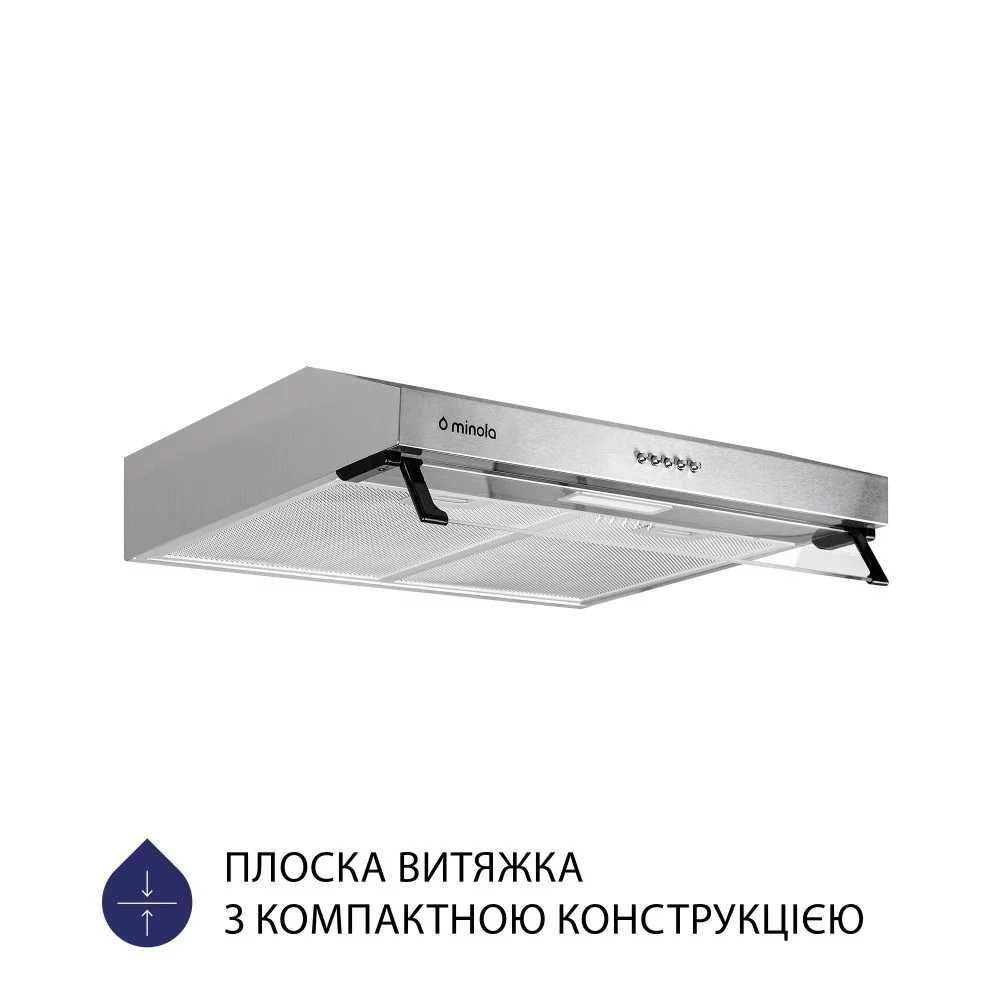Витяжки плоскі різної потужності та дизайну Minola Ventolux Perfelli