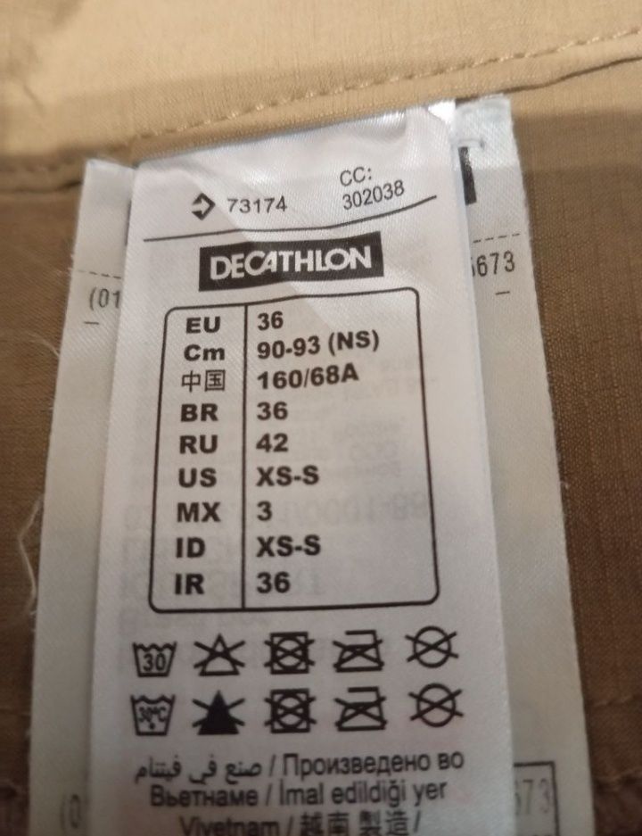 Spodenki turystyczne damskie  Quechua rozm. 36