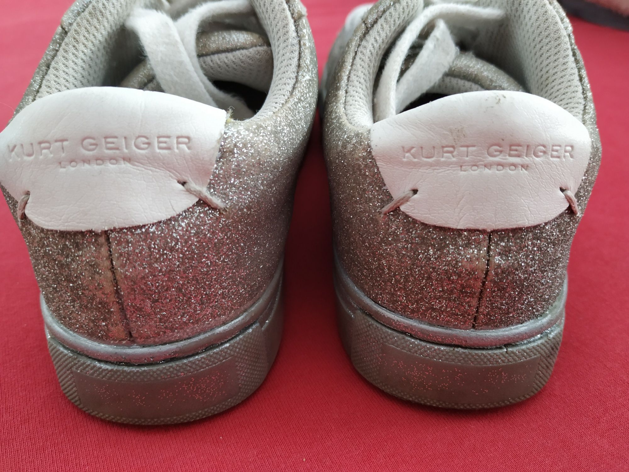 Srebrne buty sneakersy Kurt Geiger rozm. 30