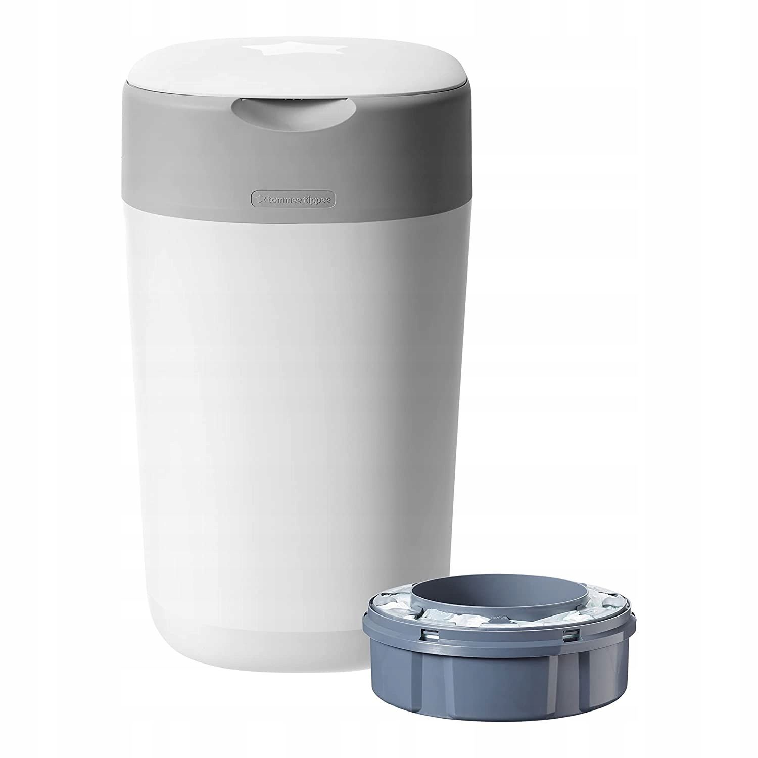 Kosz na pieluchy Tommee Tippee Twist & Click biały 29,7 x 26,2 x 39 cm